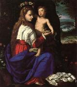 ALLORI Alessandro Madonna and Child oil on canvas